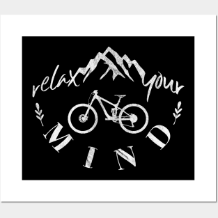 mountain bike mtb gift cycling biker cyclist bicycle Posters and Art